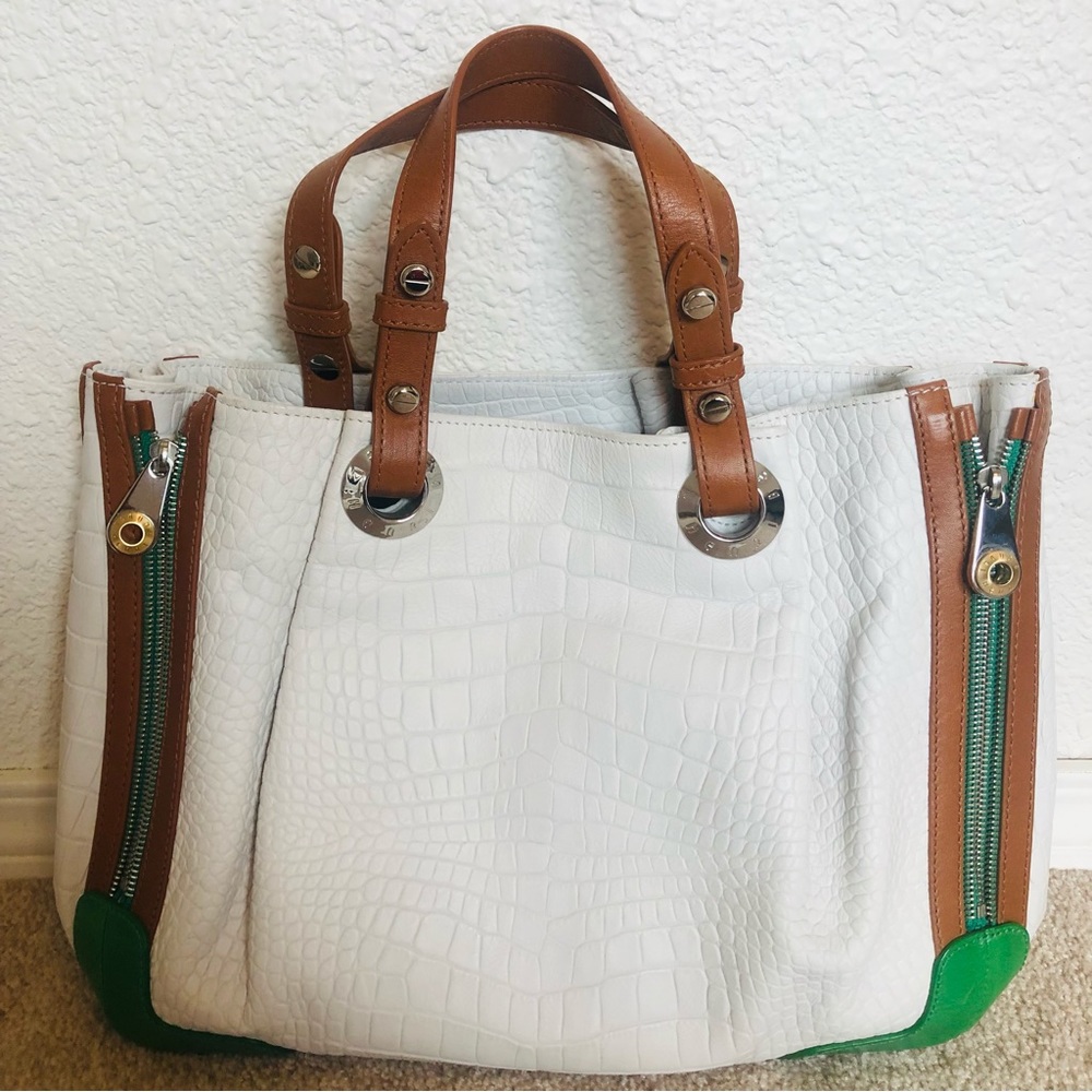 henri bendel All Zipped Up Satchel and Dust Bag